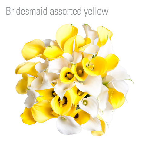 Bridesmade Bouquet Assorted Yellow Callas