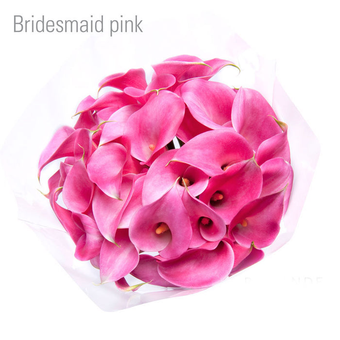 Bridesmade Bouquet Assorted Pink Callas